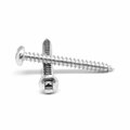 Asmc Industrial No.10-12 x 2 Square Drive Pan Head Type A Sheet Metal Screw, 18-8 Stainless Steel, 500PK 0000-215927-500